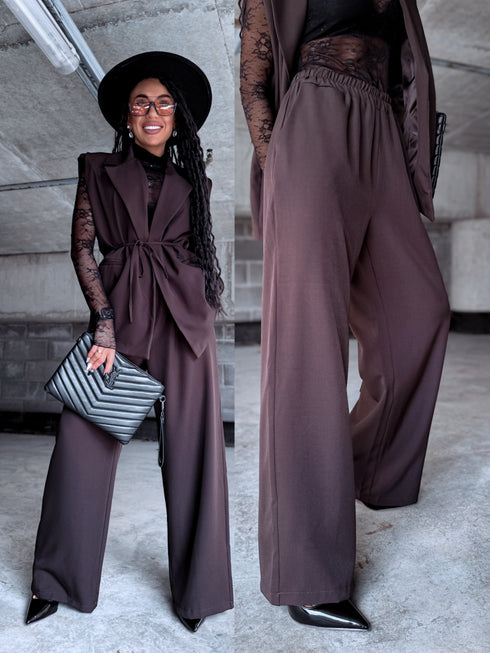 Komplekts "INTENSE 22666" - veste + bikses - CHOCO